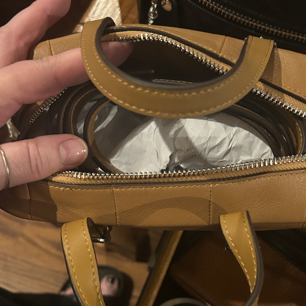 Coachtopia Mini Leather Satchel in Tan - Picture 3 of 3